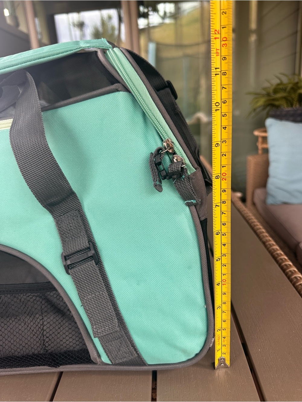 Teal Soft-Sided Small Pet Carrier - Picture 8 of 11